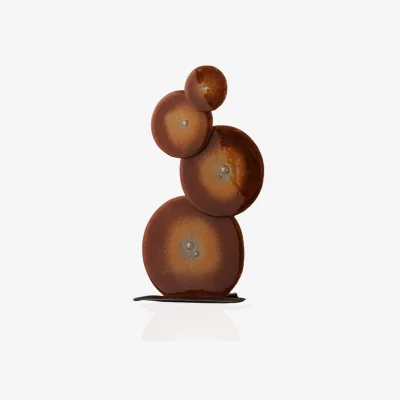 Wolf & Badger Gold Amber Glass Bubble Sculptural Decor | Marleth