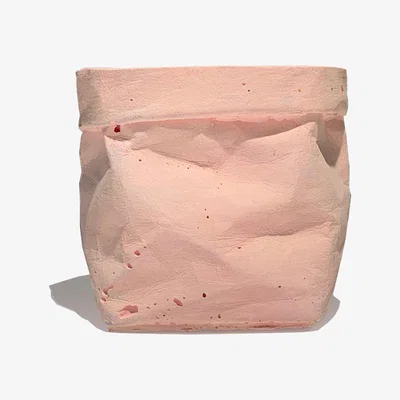 Wolf & Badger Pink / Purple Concrete Paper Bag Small Pink Studio Story