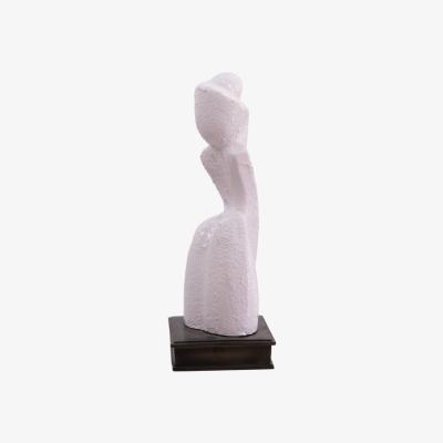 Wolf & Badger White Textured Abstract | Artchi
