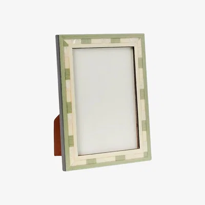 Wolf & Badger Green / White Valduga Marquetry Green Frame - Small | Casabyjj