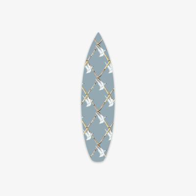 Wolf & Badger Blue Surfboard Wall Decor Wild Swans Catchii