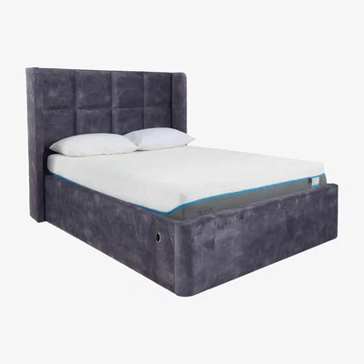 Furniture Village Shiva Electric Ottoman Bed Frame - Double - Savannah Armour