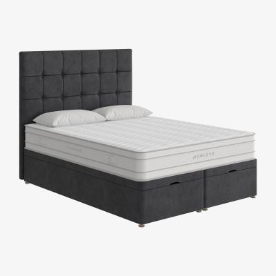 Furniture Village True Gel 10000 End Ottoman Divan Set - Small Double - Black