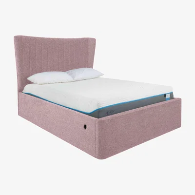 Furniture Village Roman Electric Ottoman Bed Frame - Double - Gatsby Claypink