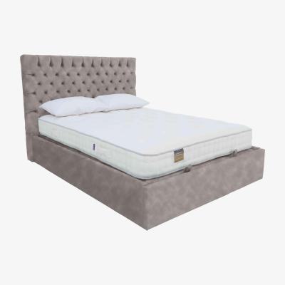 Furniture Village Sergio Ottoman Bed Frame - Double - Dapple Silver