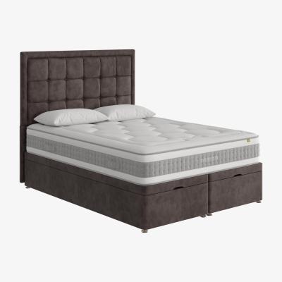 Furniture Village Mammoth - Prestige Plus 4000 End Ottoman Divan Set - Small Double - Grey