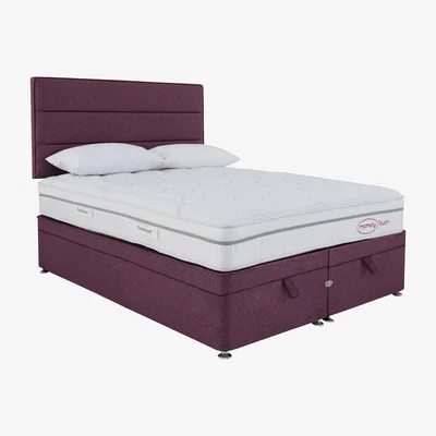Furniture Village Sleepeezee - Memory Touch Ortho End-lift Ottoman Divan Set - Double - Red
