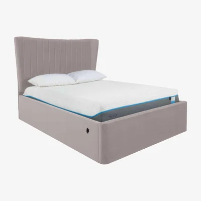 Furniture Village Roman Electric Ottoman Bed Frame - Double - Velvet Slate