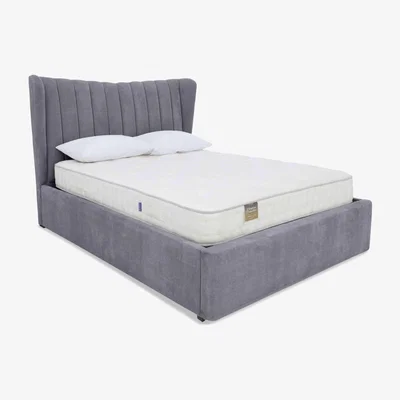 Furniture Village Bourne Ottoman Bed Frame - Double - Aston Steel