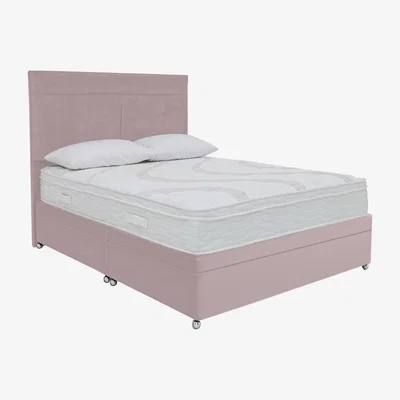 Furniture Village Sleep Story - Latex 3400 Side Ottoman Divan Set - Double - Purple
