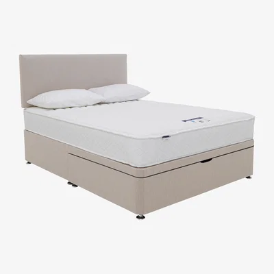Furniture Village Silentnight - Eco Firm Half Ottoman Divan Set - Double - Beige