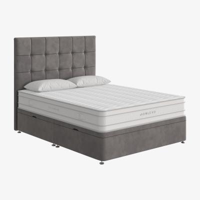 Furniture Village True Gel 10000 Side Ottoman Divan Set - Small Double - Grey