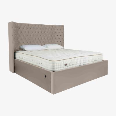Furniture Village Maximus Electric Ottoman Bed Frame - Double - Velvet Pebble