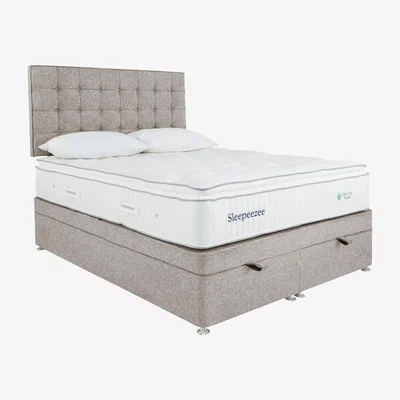 Furniture Village Sleepeezee - Natural Touch 2000 Pillowtop End Ottoman Divan Set - Double