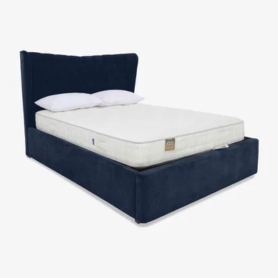 Furniture Village Bauer Ottoman Bed Frame - Double - Aston Navy