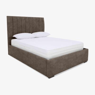 Furniture Village Sleep Story - Dickens Ottoman Bed Frame - Double - Linoso Nutmeg