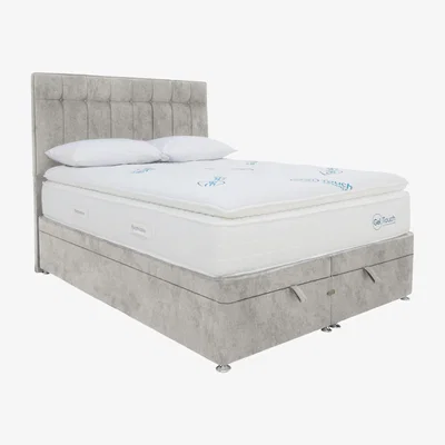 Furniture Village Sleepeezee - Geltouch Advanced 7500 End-Lift Ottoman Divan Set - Double