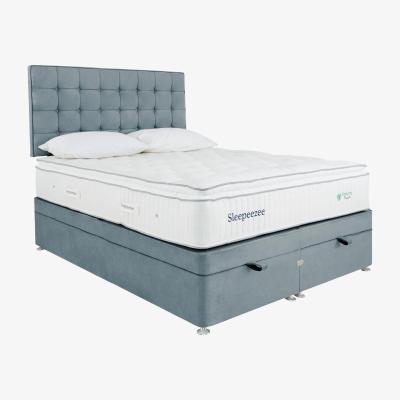 Furniture Village Sleepeezee - Natural Touch 2000 Pillowtop End Ottoman Divan Set - Small Double - Blue