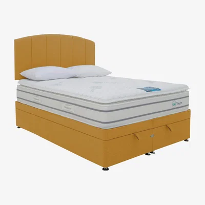 Furniture Village Sleepeezee - GelTouch 3000 End-lift Ottoman Divan Set - Double - Orange