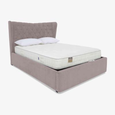 Furniture Village Bauer Ottoman Bed Frame - Double - Plush Lilac