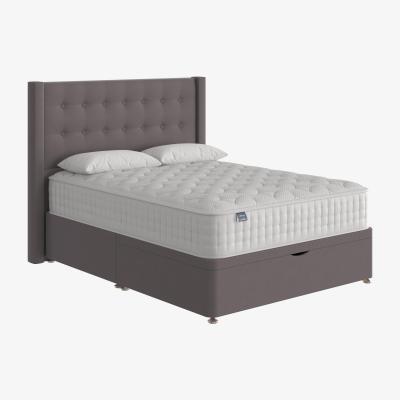 Furniture Village Silentnight - Eco Gel Half Ottoman Divan Set - Double - Grey