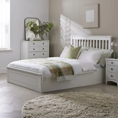Habitat Habitat Aspley Double Wooden Ottoman Bed Frame - White