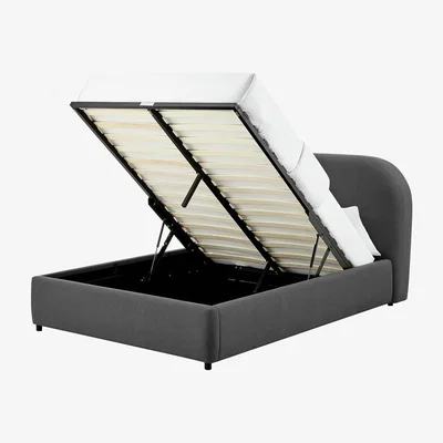 Habitat Habitat Layla Double Ottoman Bed Frame - Charcoal