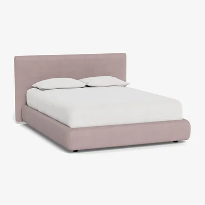 Heal's Heal's Alba Bed Double Siena Cotton Dusky Pink - Heal's UK Bedroom Furniture