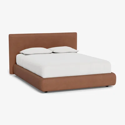 Heal's Heal's Alba Bed Double Siena Cotton Clay - Heal's UK Bedroom Furniture