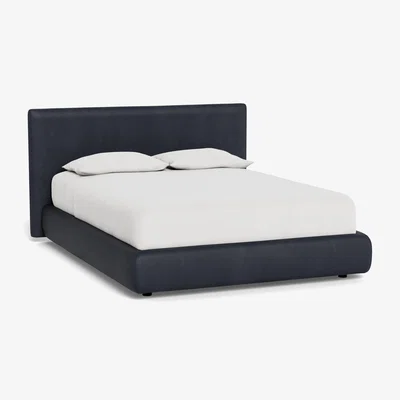 Heal's Heal's Alba Storage Bed Double Marylebone Velvet Sapphire Blue - Heal's UK Bedroom Furniture