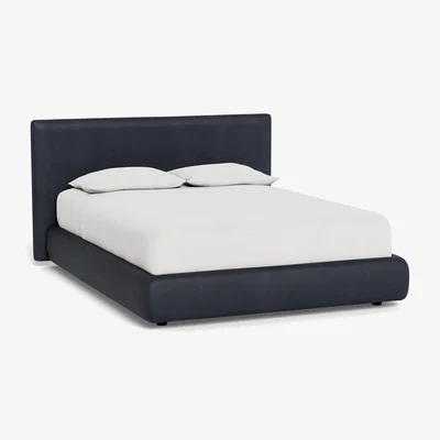 Heal's Heal's Alba Bed Double Tundra Texture Latte - Heal's UK Bedroom Furniture