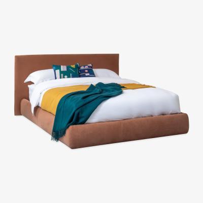 Heal's Heal's Alba Bed Double Luxury Leather Canella - Heal's UK Bedroom Furniture