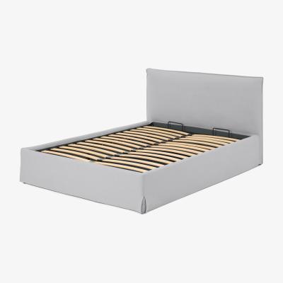 Made.com Orsa Double Ottoman Storage Bed, Mineral Cotton & Linen Mix