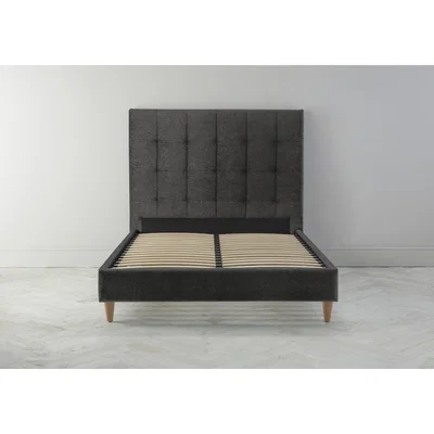 Perch and Parrow Hopper 4'6 Double Ottoman Bed Frame in Oil Spill"