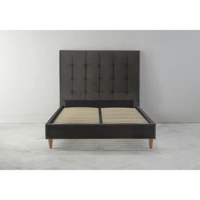 Perch and Parrow Hopper 4'6 Double Ottoman Bed Frame in Mocha"