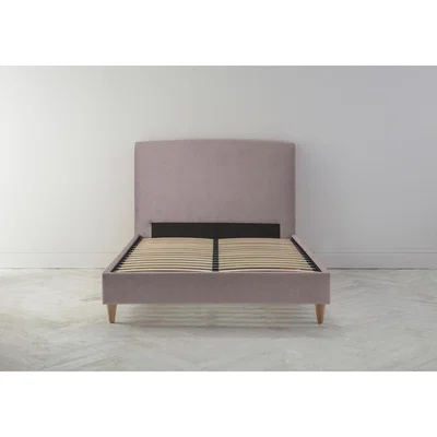 Perch and Parrow Ted 4'6 Double Ottoman Bed Frame in Blush Pink"