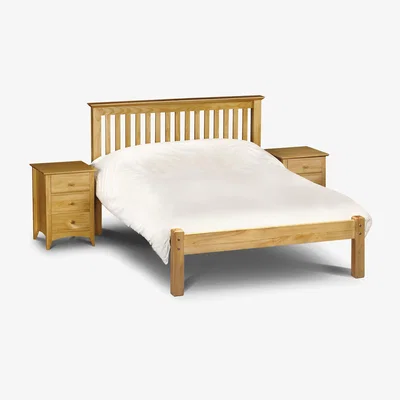 The Range Barcelona Small Double Bed Low Foot End - Pine