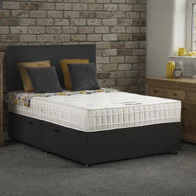 The Range Bideford Side Lift Ottoman Bed - Black / Double
