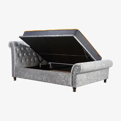 The Range Birlea Castello Side Ottoman Bed - Grey / Double