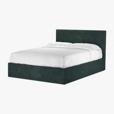 Sofa.com Avery 100cm Double Ottoman Bed in Smokey Green Cashmere Velvet