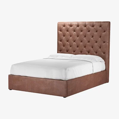 Sofa.com Rosalie 150cm Double Ottoman Bed in Satchel Vintage Leather - sofa.com