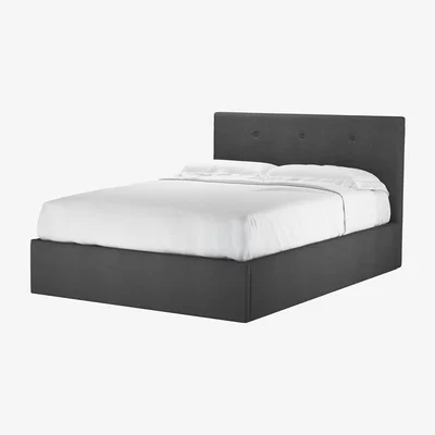 Sofa.com Avery 100cm Double Ottoman Bed in Arctic Seal Easy Cotton
