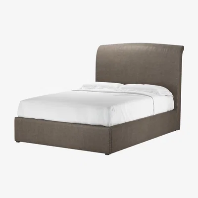 Sofa.com Thea Double Ottoman Bed in Basalt Grain Leather - sofa.com