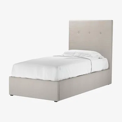 Sofa.com Avery 130cm Single Ottoman Bed in Stoneware Easy Cotton - sofa.com
