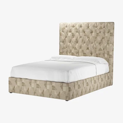 Sofa.com Rosalie 150cm Double Ottoman Bed in Desert Pyramid Textured Weave - sofa.com
