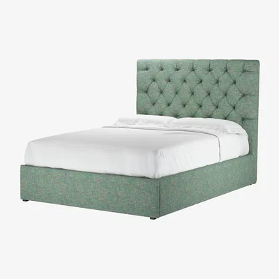 Sofa.com Rosalie 130cm Double Ottoman Bed in Waterlily Impressionist Tweed - sofa.com
