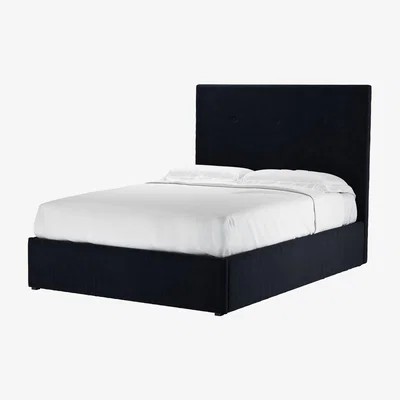 Sofa.com Avery 130cm Double Ottoman Bed in Pitch Smart Cotton - sofa.com