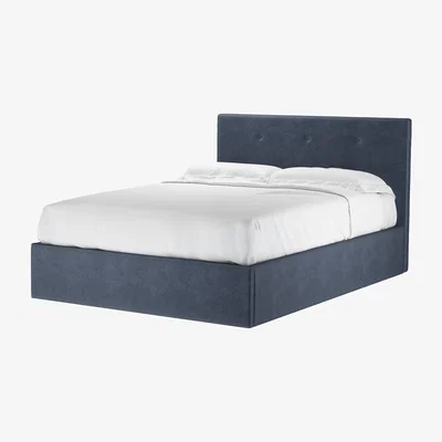 Sofa.com Avery 100cm Double Ottoman Bed in Armour Smart Velvet