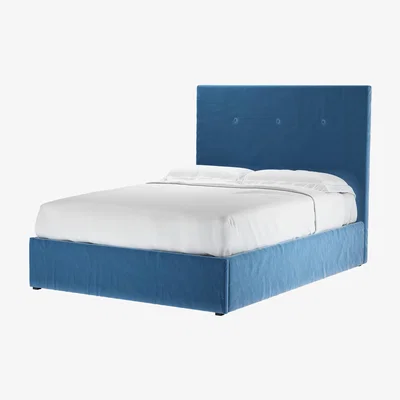 Sofa.com Avery 130cm Double Ottoman Bed in Bahama Cotton Matt Velvet - sofa.com