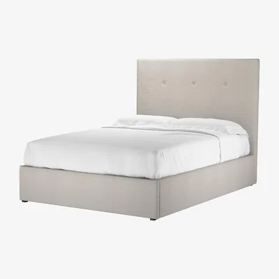 Sofa.com Avery 130cm Double Ottoman Bed in Stoneware Easy Cotton - sofa.com